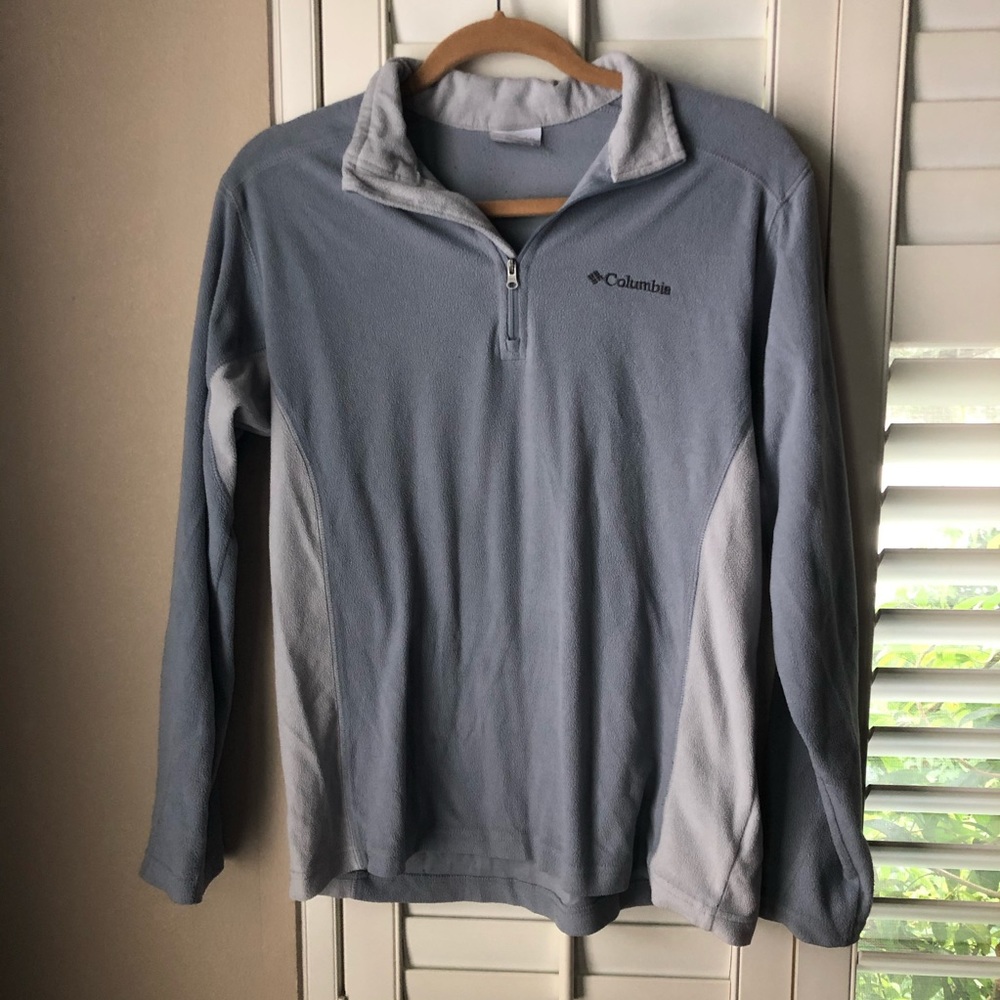 COLUMBIA Grey Pullover Zip up Pullover Hoodie Jack